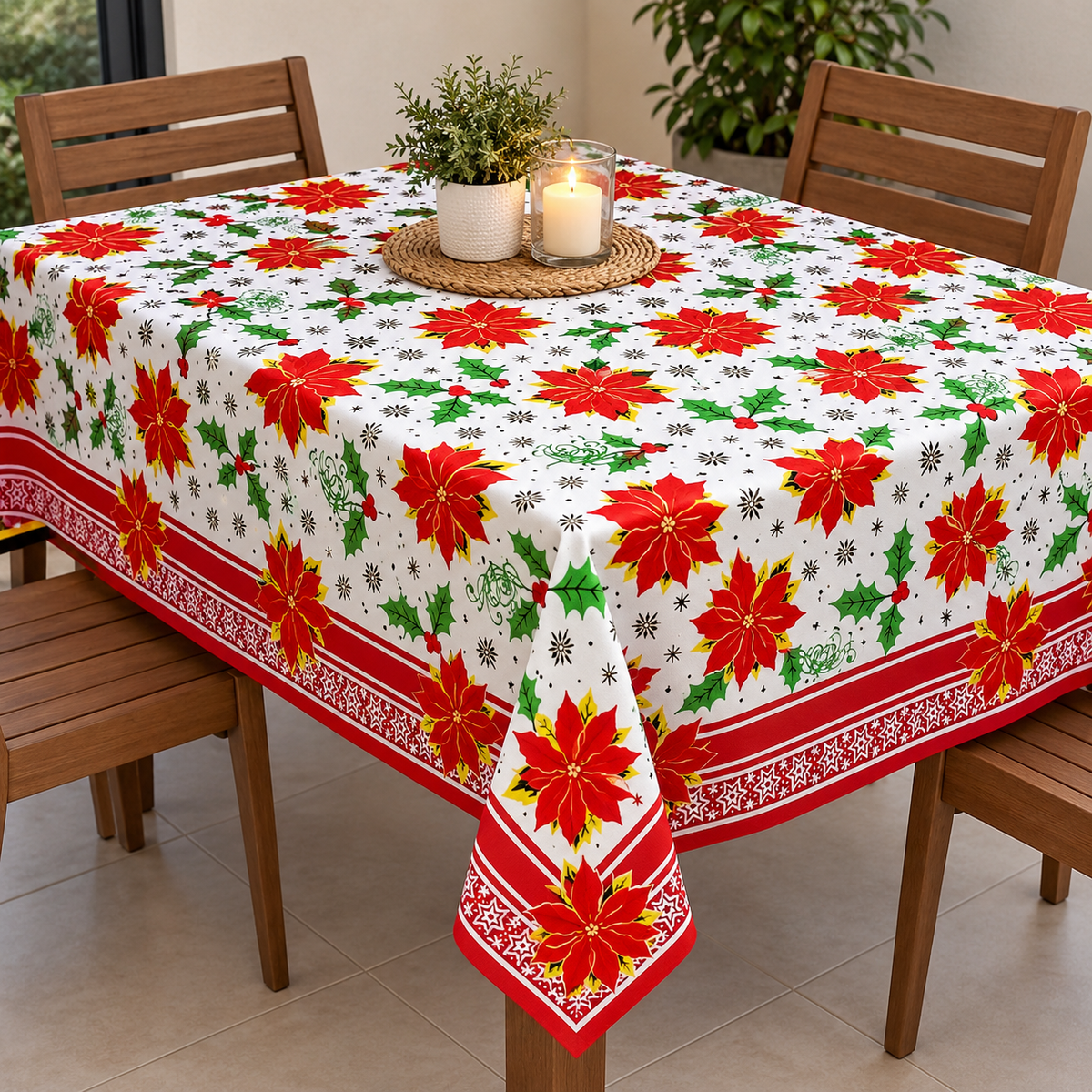 Fabric Printed Mini Matt  Merry Christmas 140 cm