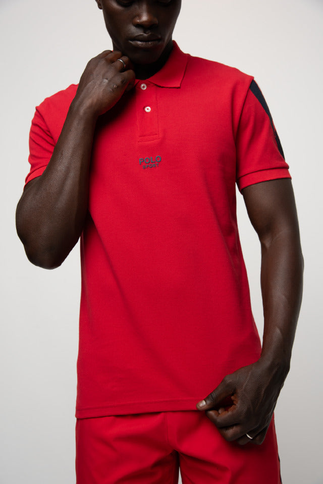 Polo Active Sleeve Pony Short Sleeve Golfer Red