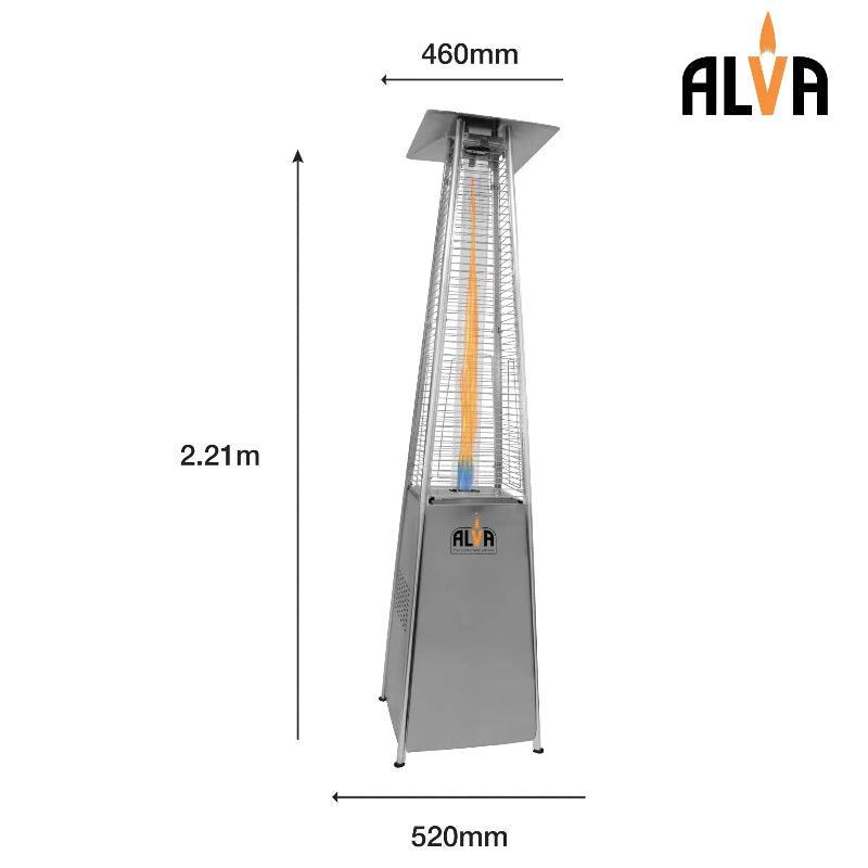 Alva Designer Quartz-Glass Gas Patio Heater – GHP20.