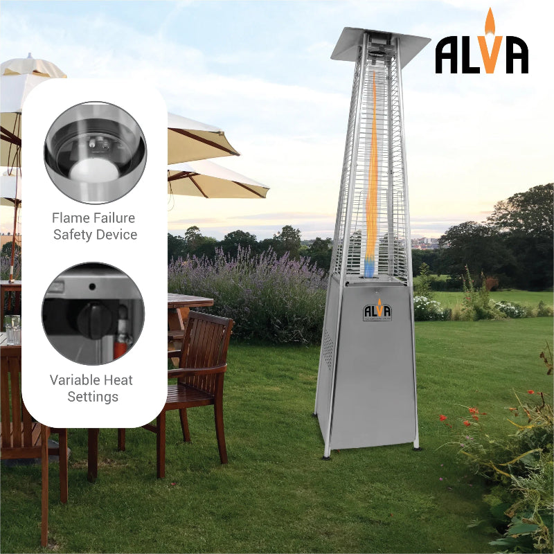 Alva Designer Quartz-Glass Gas Patio Heater – GHP20.