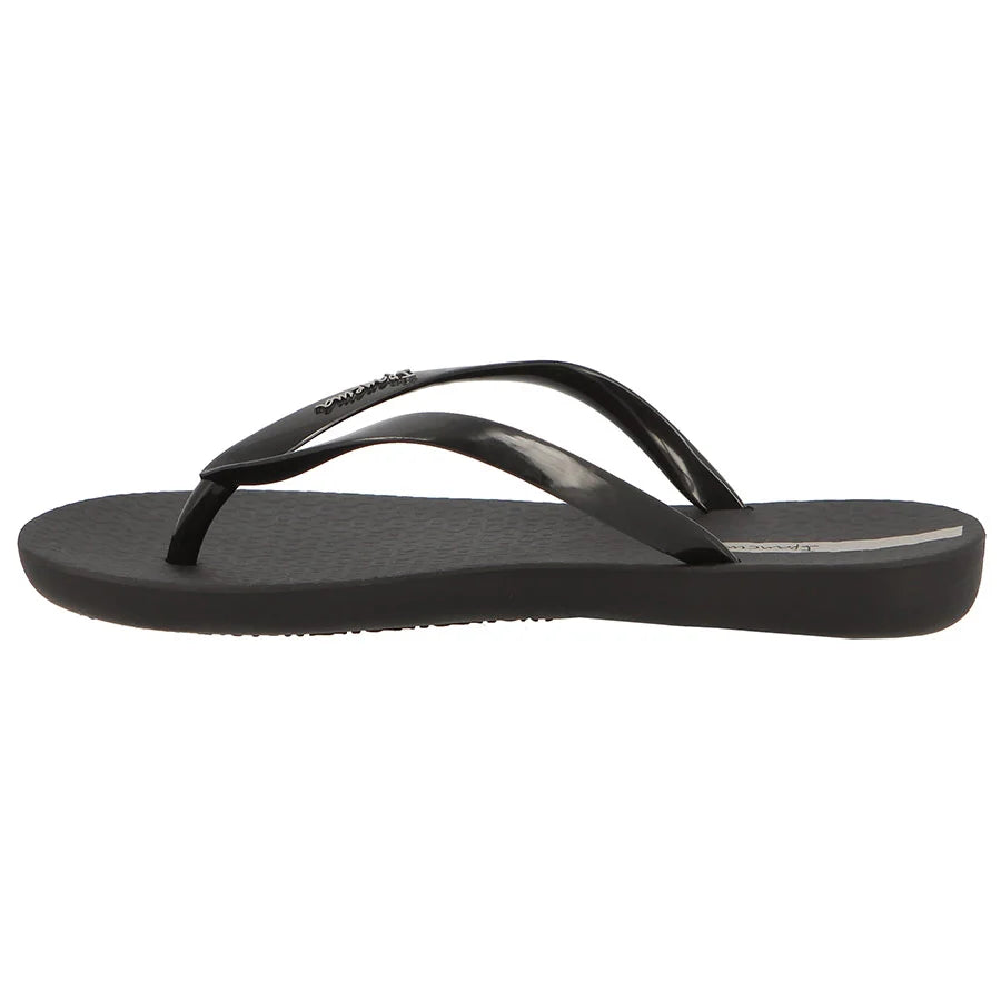 Ipanema Wave Fem Patent Thong Sandal-Black GIL25971BKPA