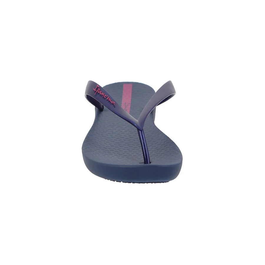 Ipanema Wave Fem Patent Thong Sandal-Blue  GIL25971BLPA