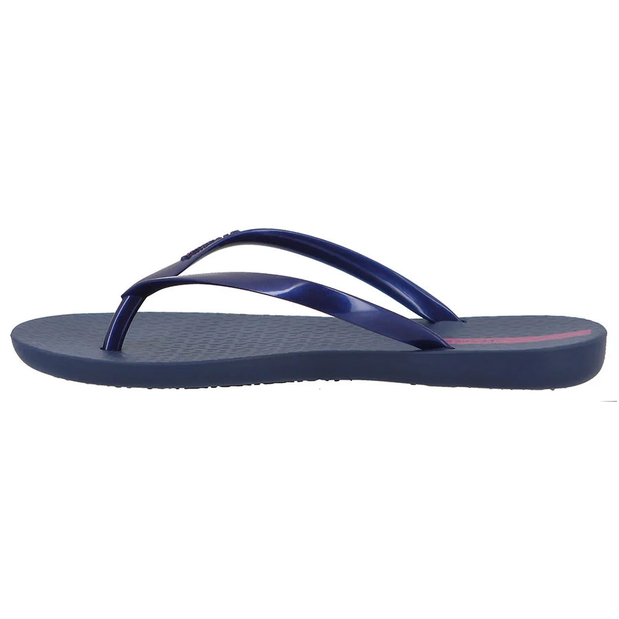 Ipanema Wave Fem Patent Thong Sandal-Blue  GIL25971BLPA