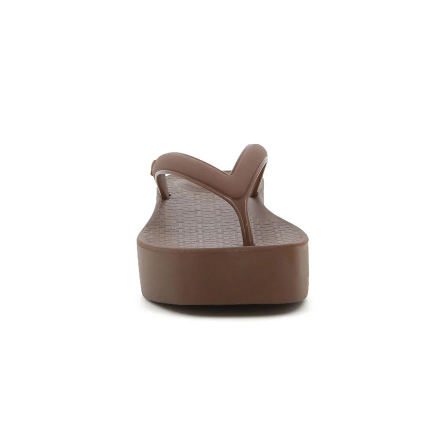 Ipanema Pluma Platform Thong-Brown GIL27516BRBR