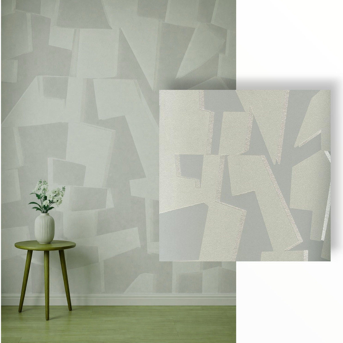 Equinox Glacier Grey Wallpaper Roll 0.53m x 10.0m.