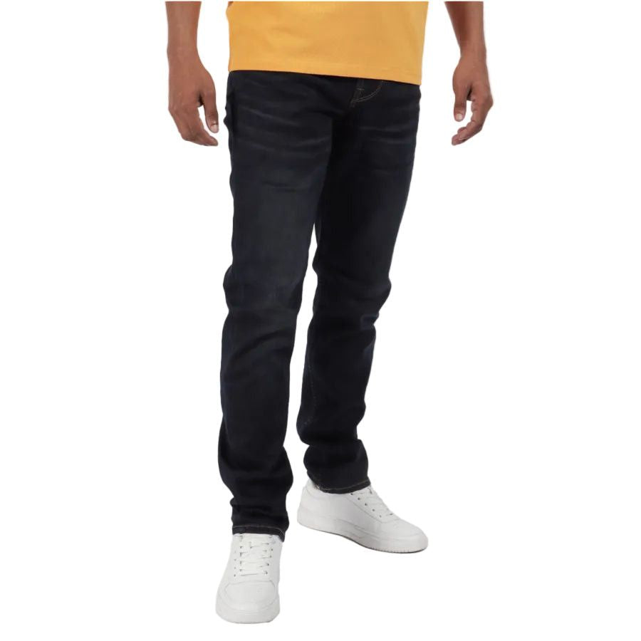Guess Mens Jeans Denim Dark Wash Slim Tapered AS2AXEL.