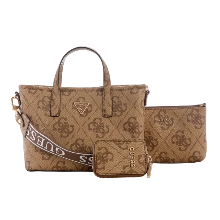 Guess Latona II 4G Logo Mini Tote Handbag Latte SG869175