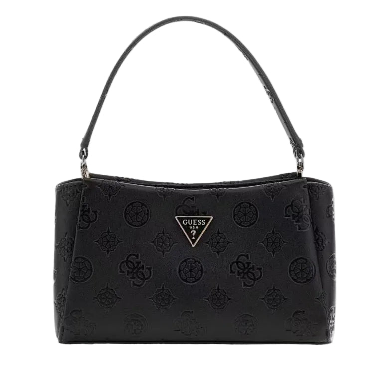 Guess Tisha Debossed Peony Crossbody Black Logo PD776412