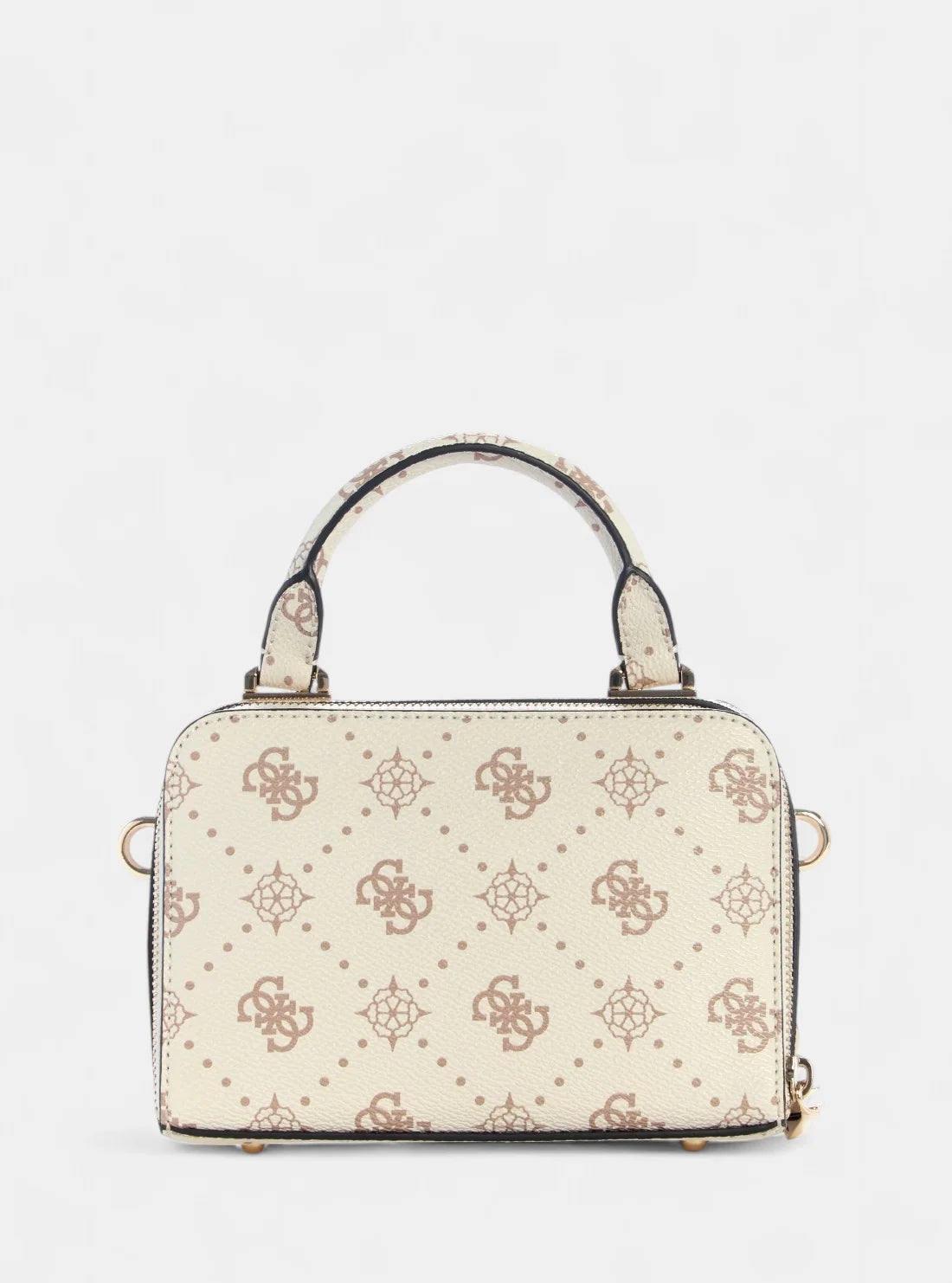 Guess White Logo Silia Mini Satchel Bag