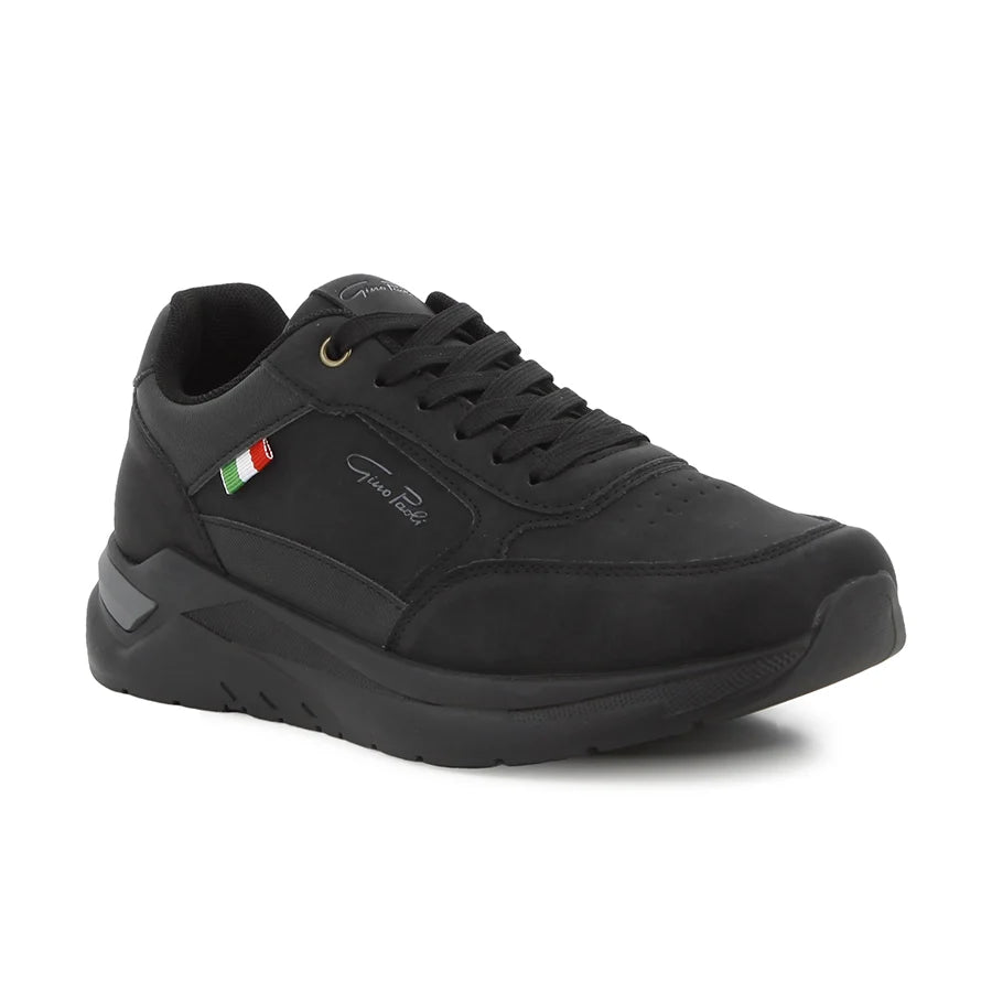 Gino Paoli Leandro Lace Up Sneakers-Black GPM10057BKBK