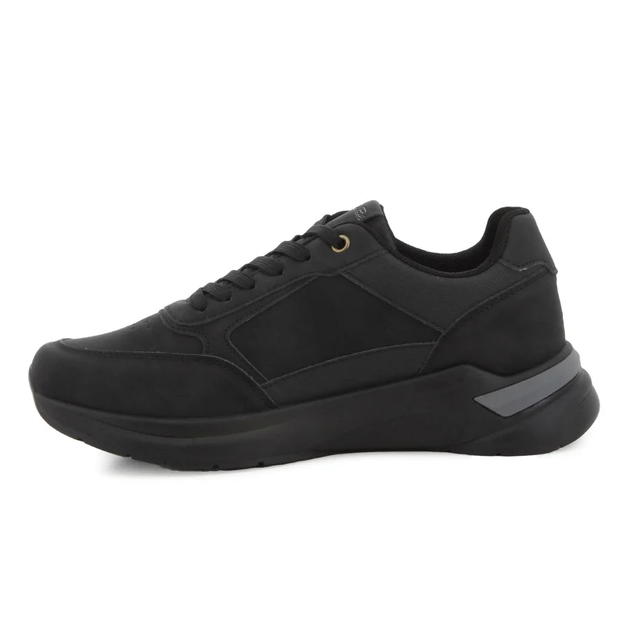 Gino Paoli Leandro Lace Up Sneakers-Black GPM10057BKBK