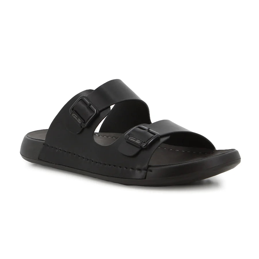 Gino Paoli Men's Berk Slides-Black GPM4001BKBK