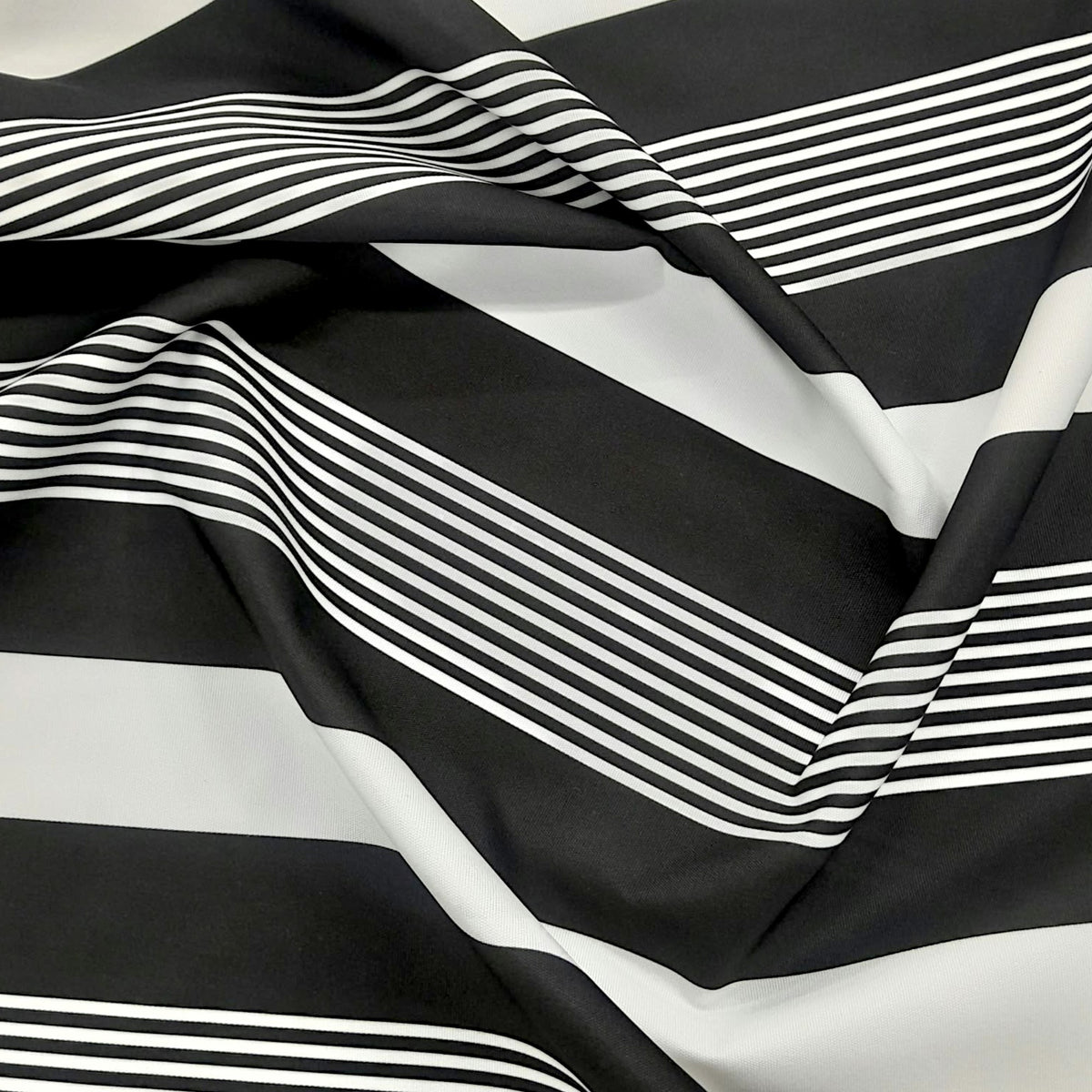 Fabric Printed Outdoor Canvas Broad Stripe 150 cm.