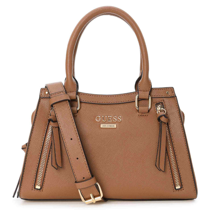 Guess Wrenley Small Satchel Mahogany EG984406
