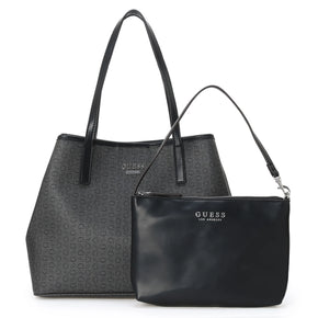 Guess Portini Trap Tote - Cocoa (8024278335577)