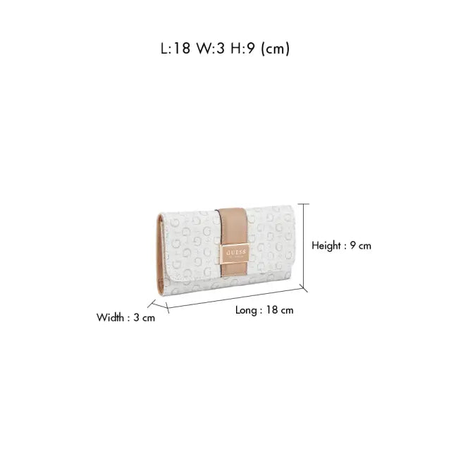 Guess Purse Isabella Slim Clutch White SG193251.