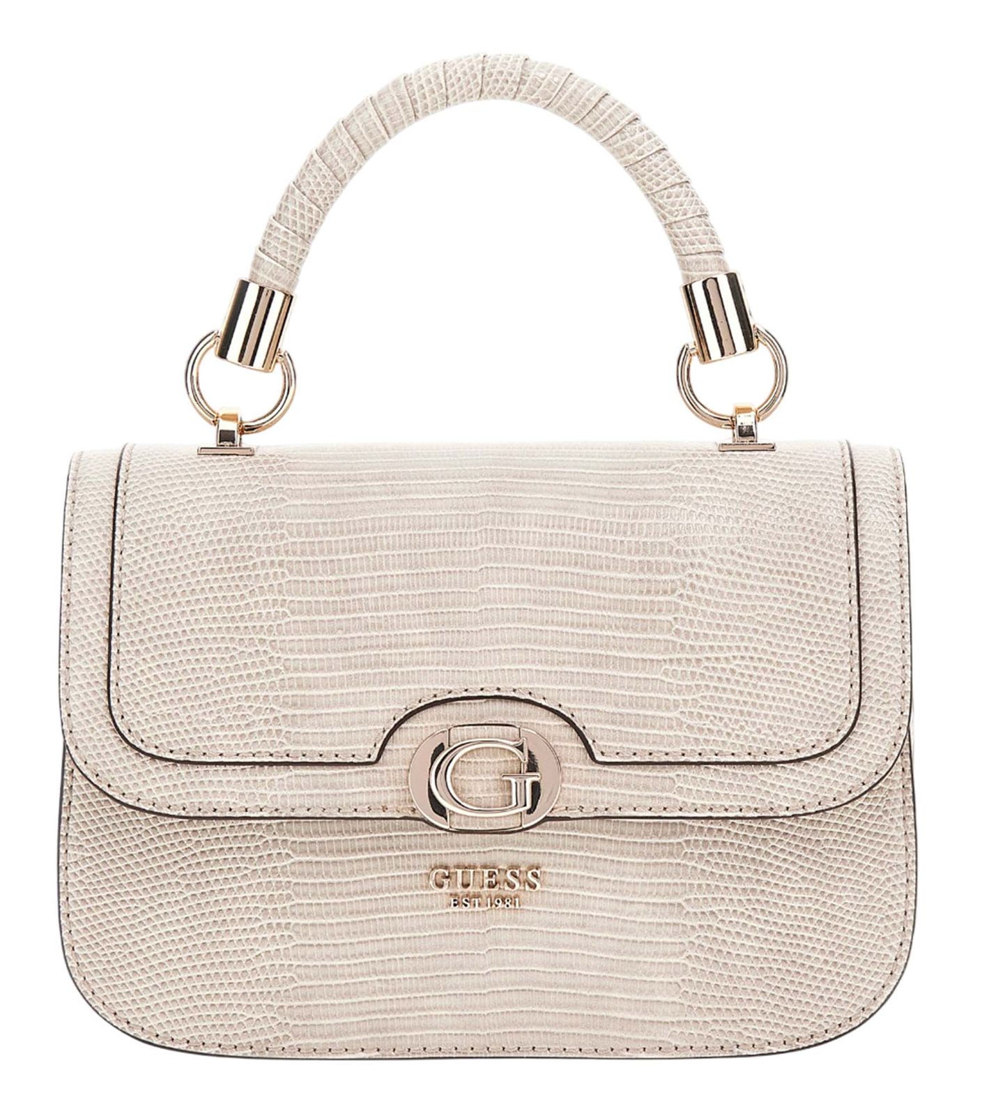 Guess Orlina Top Handle Flap Bag Taupe (8025752338521)