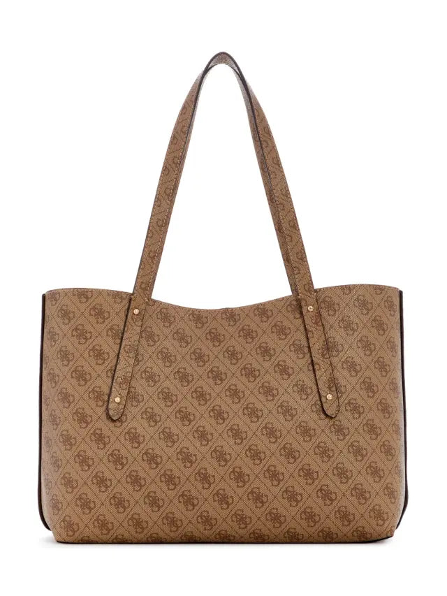 Guess Women Bag Brenton Tote Latte Brown LG964823.