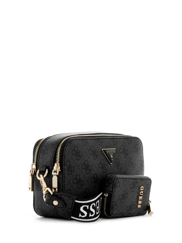 Guess Women Bag Latona II Camera Crossbody Black SG869113.