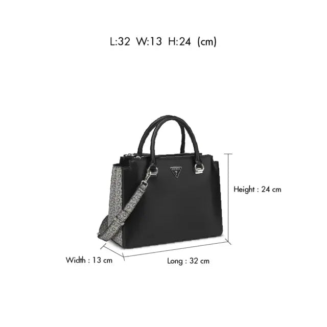 Guess Phyllis Satchel Black LE996306