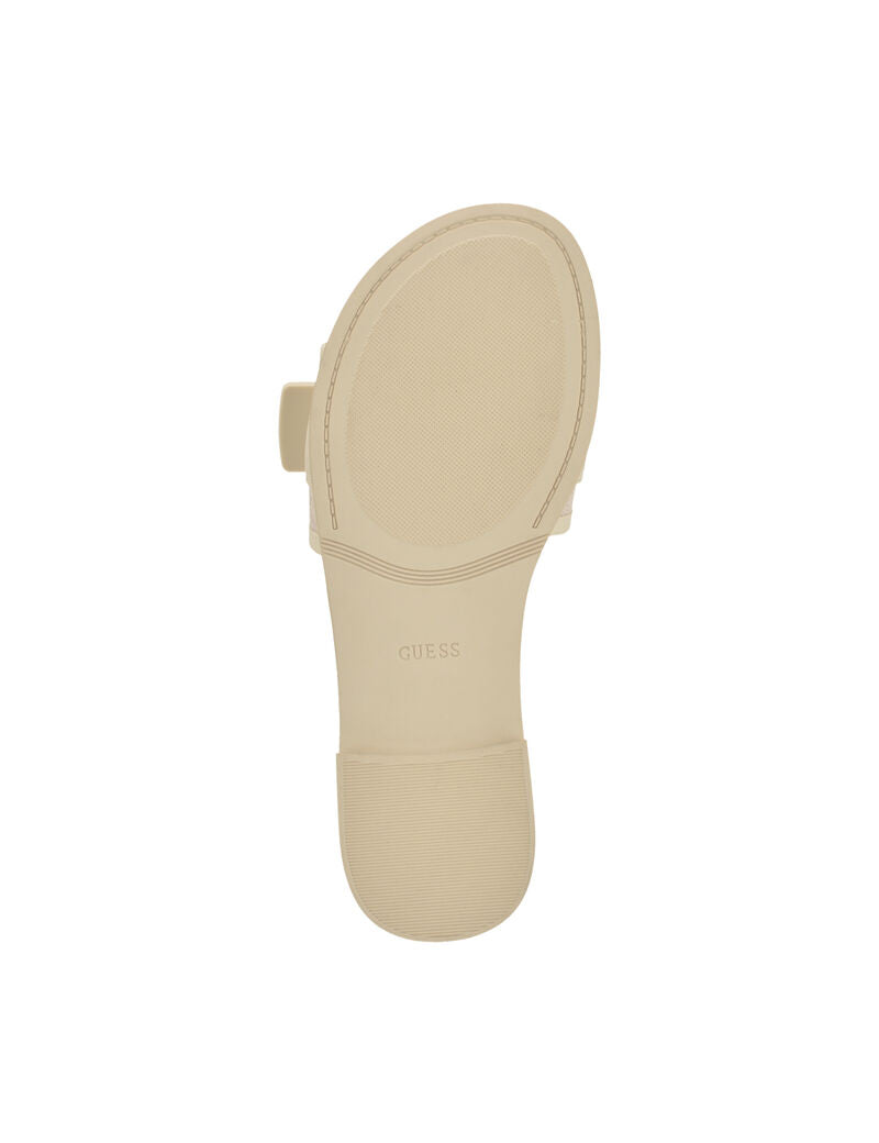 Guess Women's Elyze 4G Sandal Slide -Ivory GM19601