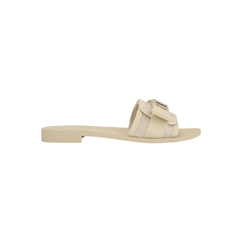 Guess Women's Elyze 4G Sandal Slide -Ivory GM19601