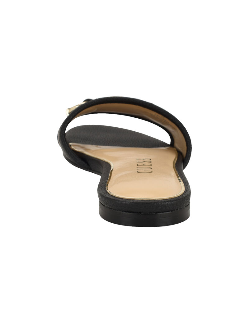 Guess Women's Hammi Logo Slide Sandals-Grey GM19754
