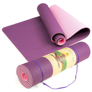 Eco-Friendly Non-Slip Yoga Mat 61x183cm 6mm