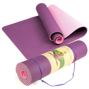 Eco-Friendly Non-Slip Yoga Mat 61x183cm 6mm