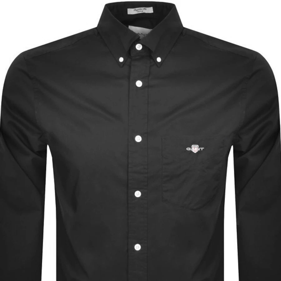 Gant Regular Fit Poplin Shirt Black