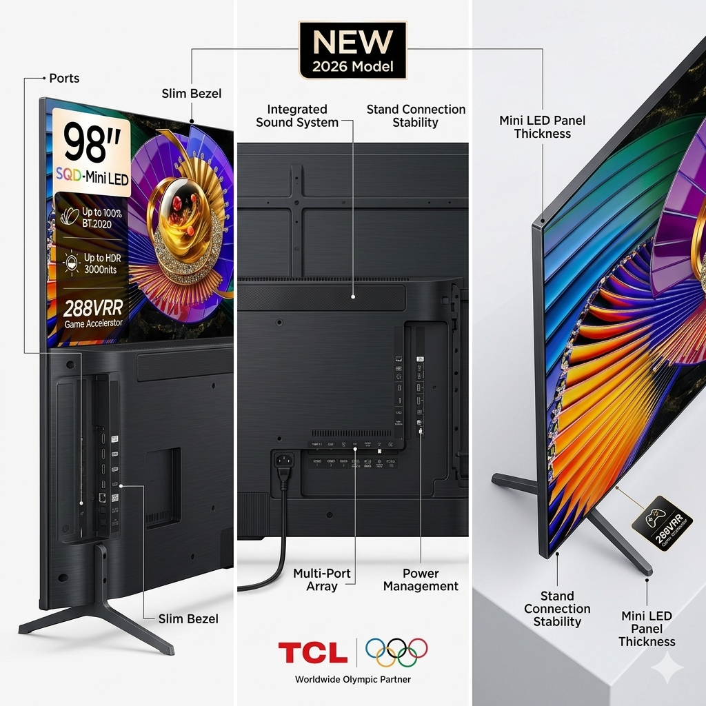 TCL 98 -inch SQD-MINI LED 144Hz TV 98C7L