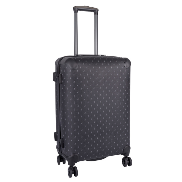 Polo Double Pack 4 Wheel Trolley Case In Charcoal PO4427188.
