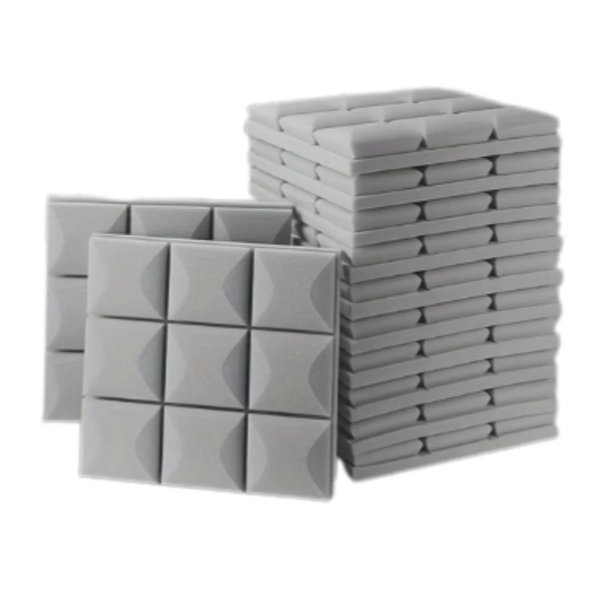 Echo-Less Acoustic Foam Panel Mushroom Profile 30x30x5 cm
