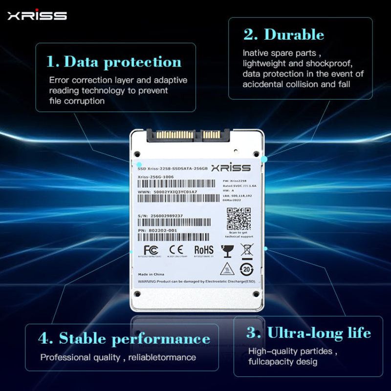 XRISS Hard Drive 2.5in 256Gb SSD.