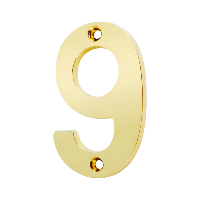 Brass Number Small 9 (7995447803993)