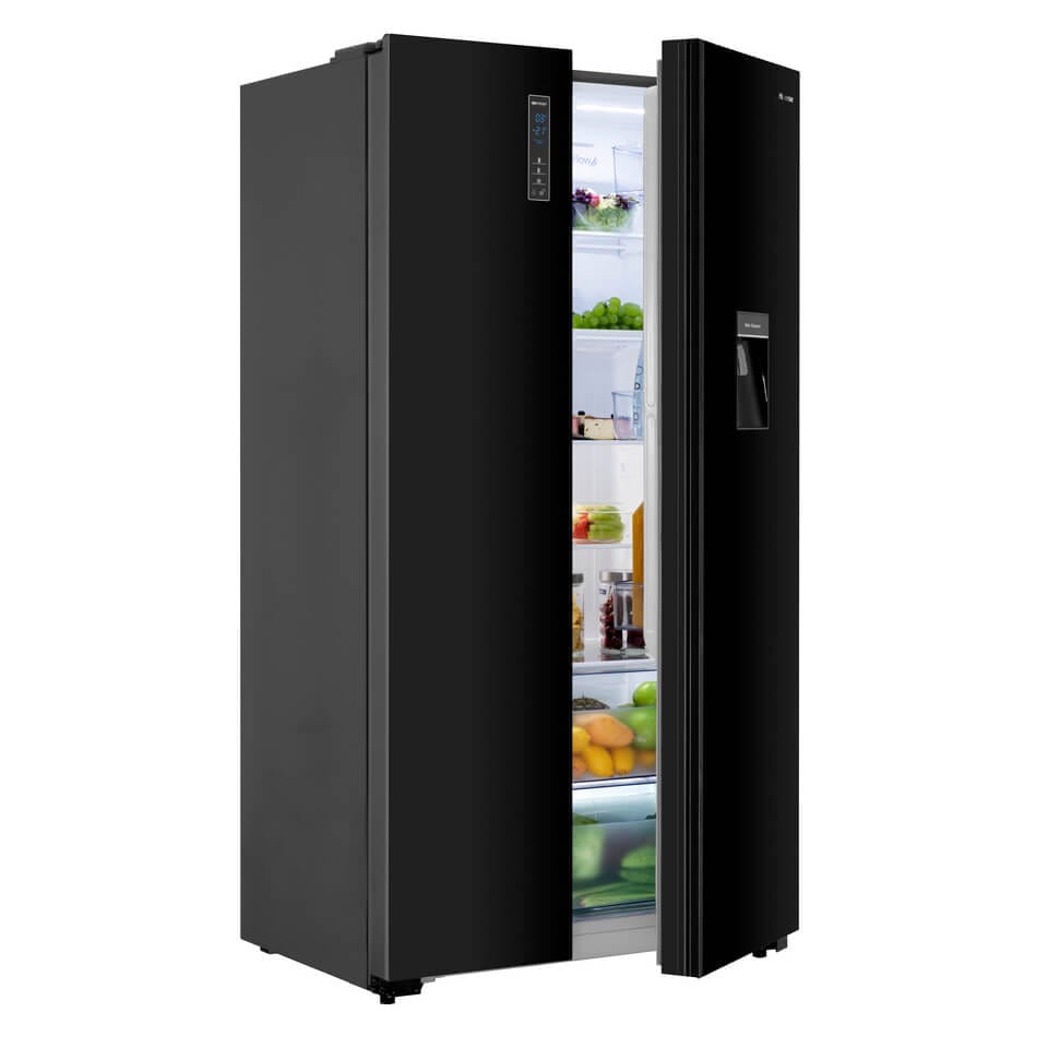 Hisense 514L Black Side By Side Fridge with Water Dispenser H670SMIB-WD