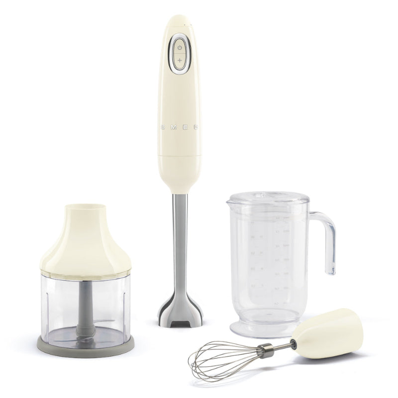 Smeg 50's Style Hand Blender with Accessories Cream HBF03CREU