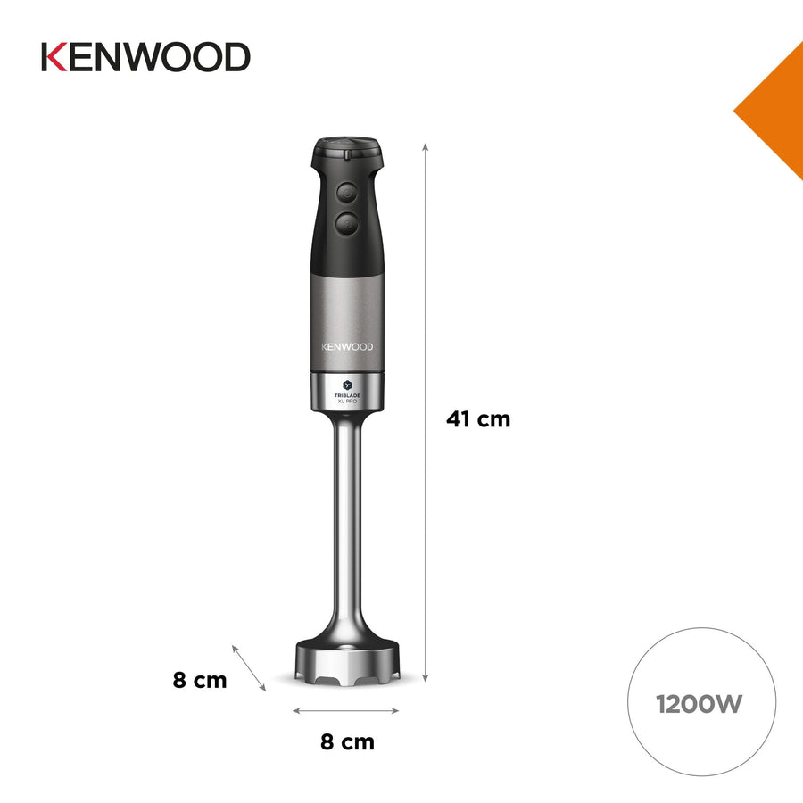 Kenwood Triblade™ XL Pro Hand Blender & Accessories 1200W HBM80.327BK