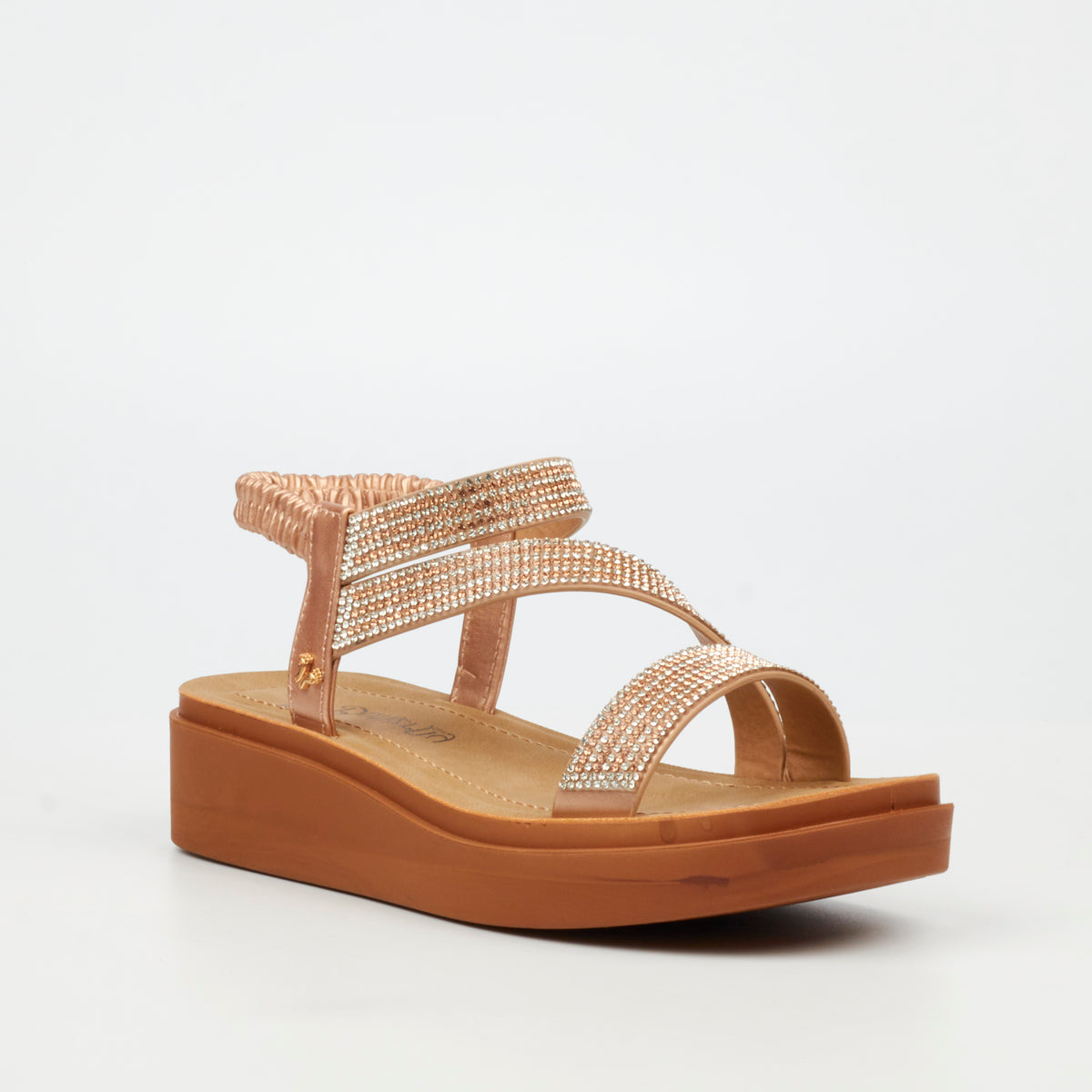 Butterfly Feet Ladies Holt 1 Sandals-Rose Gold