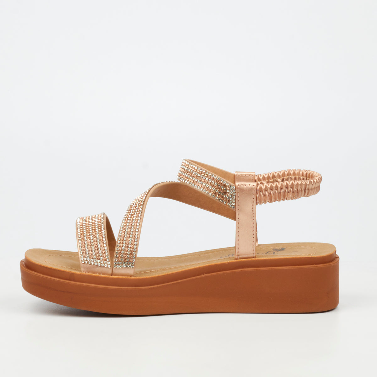 Butterfly Feet Ladies Holt 1 Sandals-Rose Gold