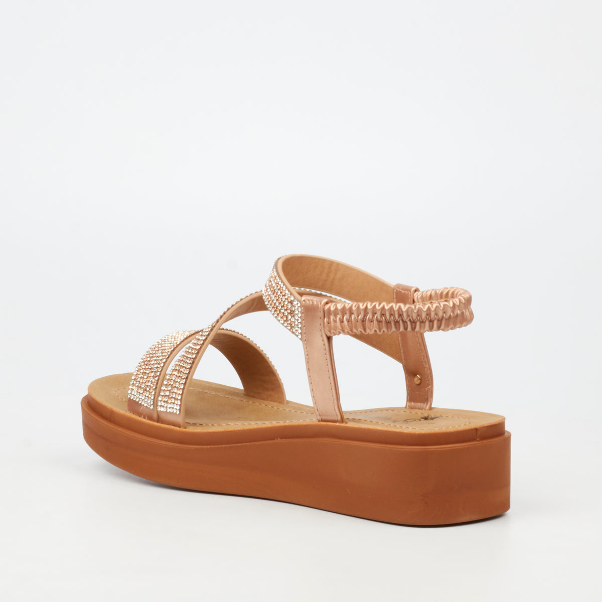 Butterfly Feet Ladies Holt 1 Sandals-Rose Gold