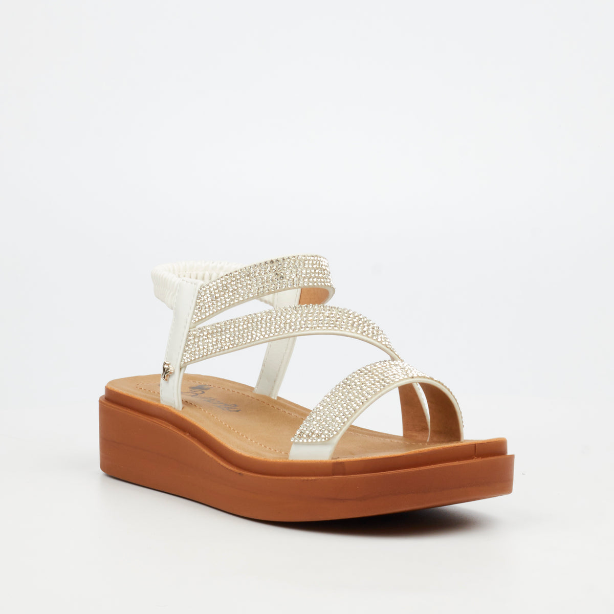 Butterfly Feet Ladies Holt 1 Sandals-White
