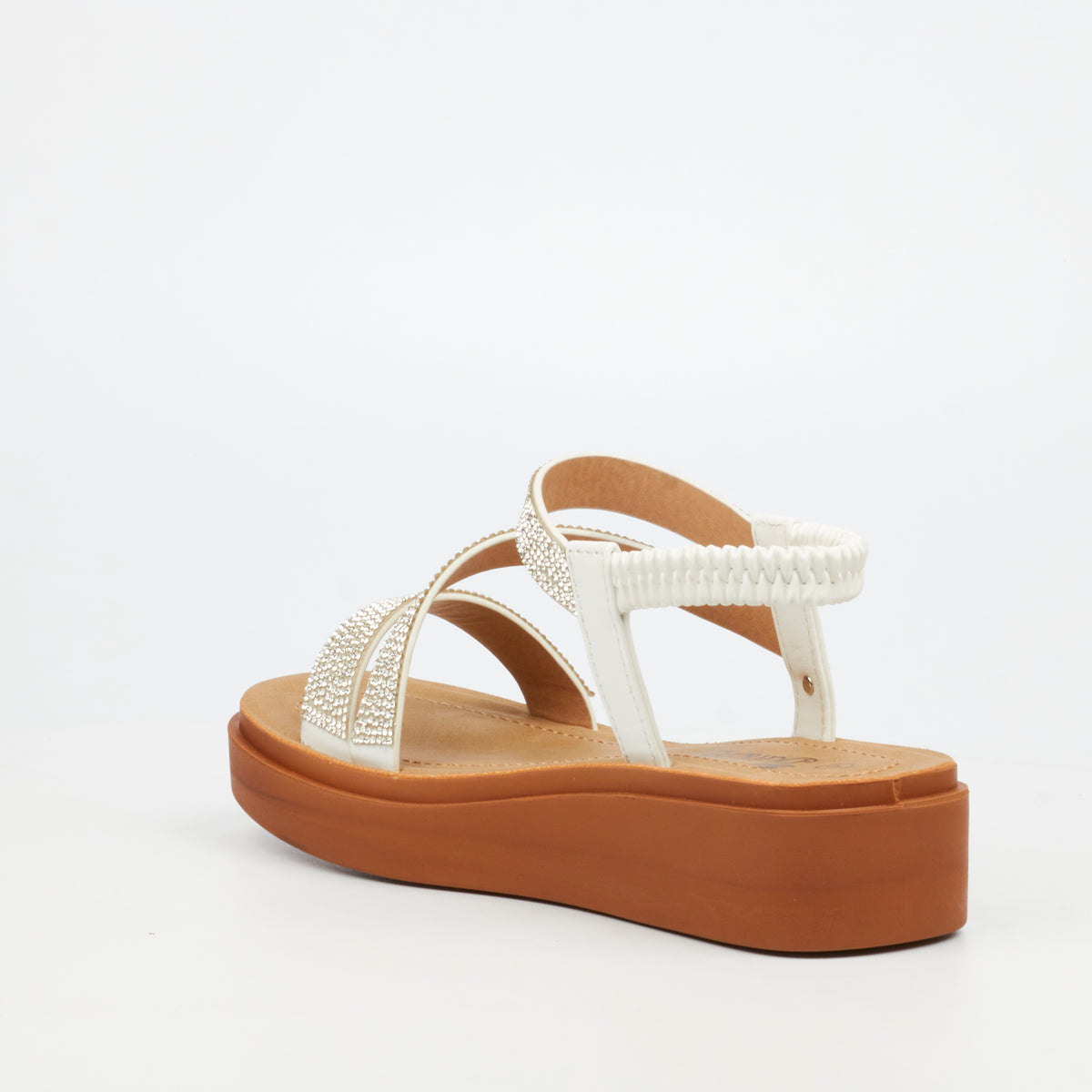 Butterfly Feet Ladies Holt 1 Sandals-White