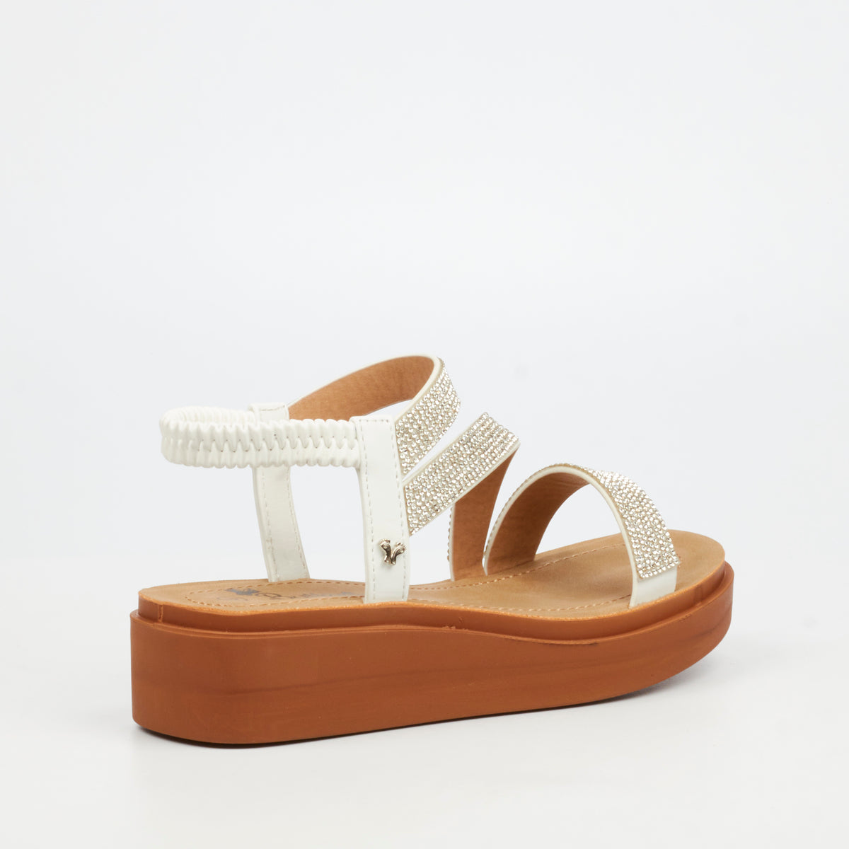 Butterfly Feet Ladies Holt 1 Sandals-White