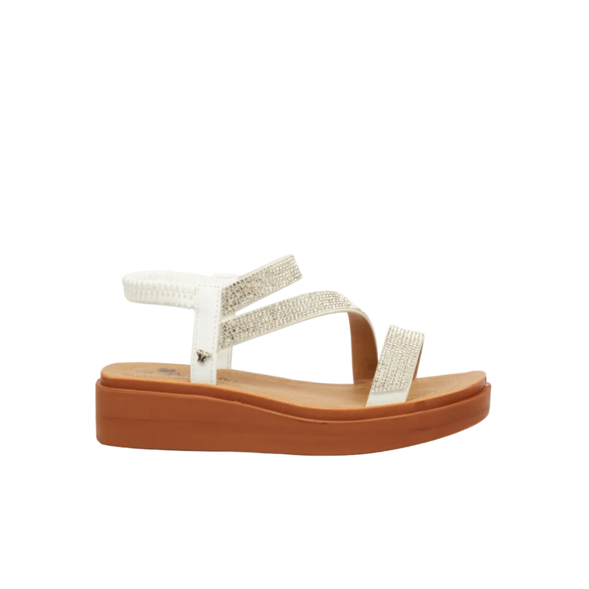 Butterfly Feet Ladies Holt 1 Sandals-White