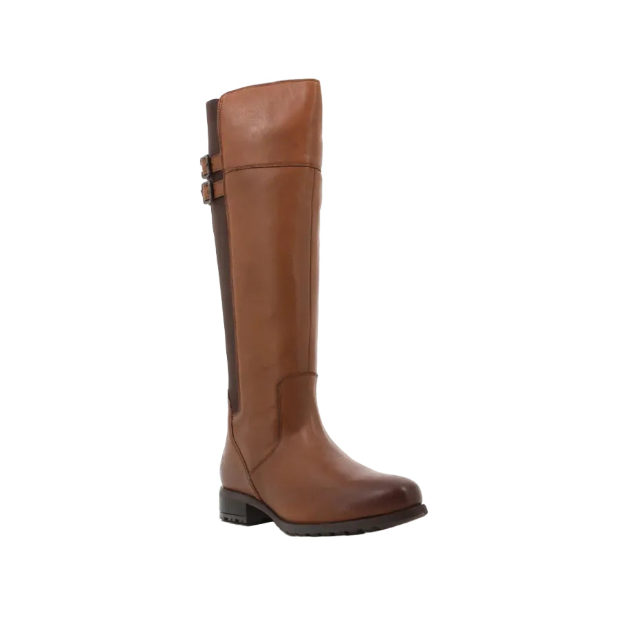 Hush Puppies Arla Long Boots Burnished Tan Leather HPL01299BBTA-04