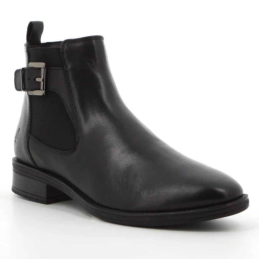 Hush Puppies  Annika Boots Black Nappa Leather HPL01397BKBK
