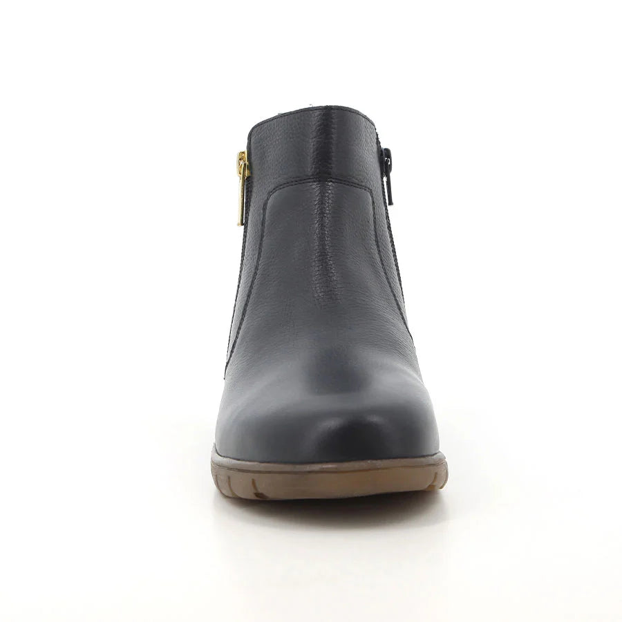 Hush Puppies Aurelia Leather Boots -Navy HPL01495NVNV-04