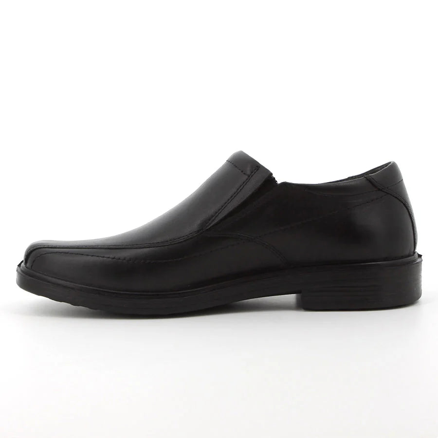 Hush Puppies Mens  Rainmaker II Slip On Leather Shoes-Black HPM00899BKBK