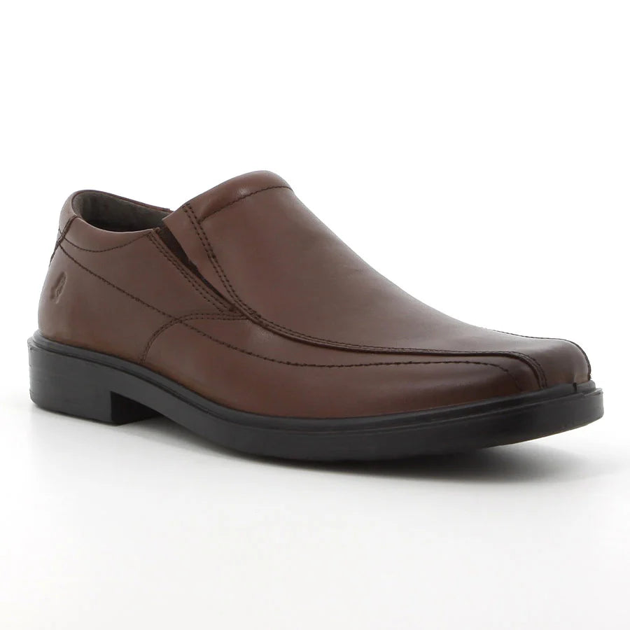 Hush Puppies Mens  Rainmaker II Slip On Leather Shoes-Light Brown HPM00899LTBR